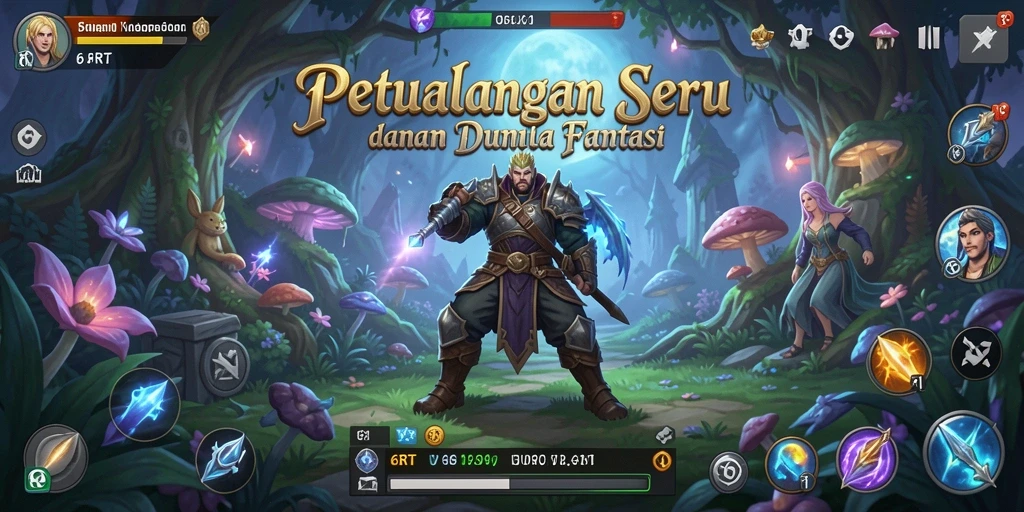 Tampilan gameplay 6RT yang seru dan penuh warna.