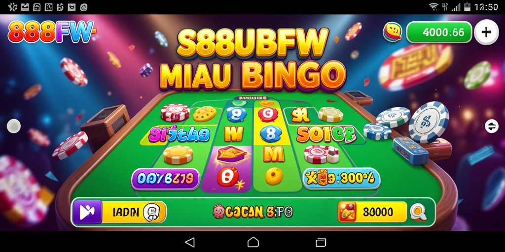 Menampilkan gameplay menarik 888FW dengan suasana bingo yang meriah.