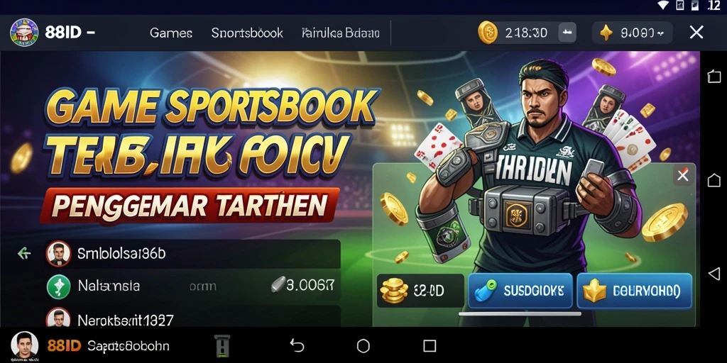 Tampilan utama gameplay Sportsbook 88ID yang menarik dan interaktif.
