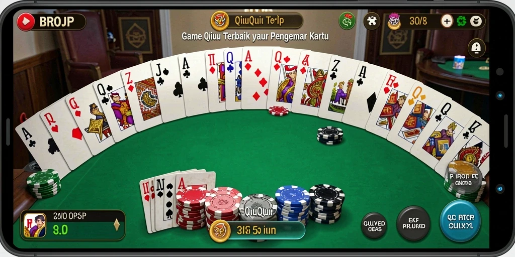 Gameplay seru dan menantang dalam BROJP QiuQiu.