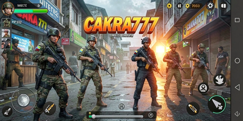 Tangkapan layar utama CAKRA777 menampilkan gameplay simulation yang menarik.