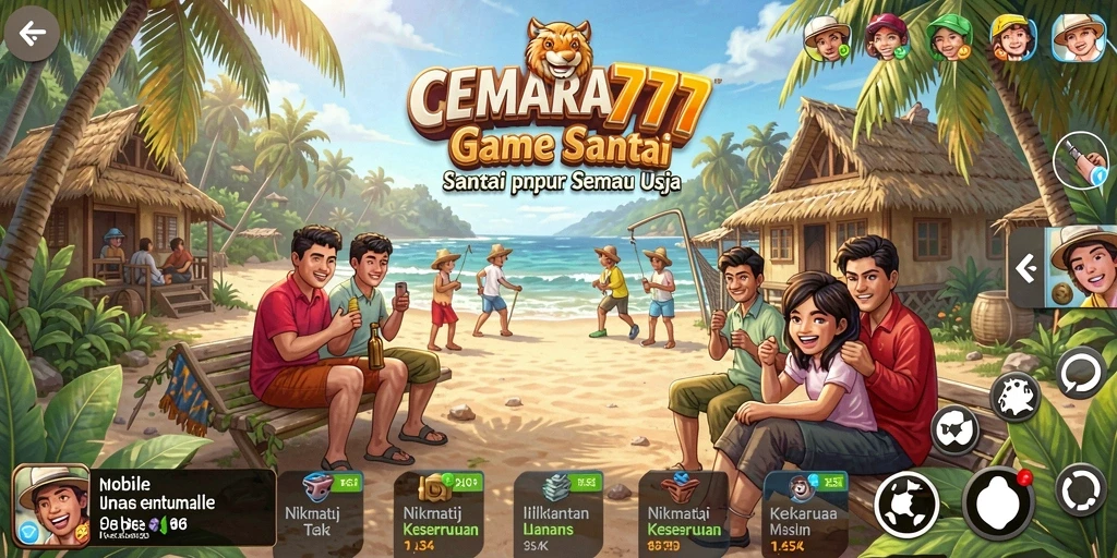 Tampilan bermain CEMARA777 yang menyenangkan dan penuh warna.