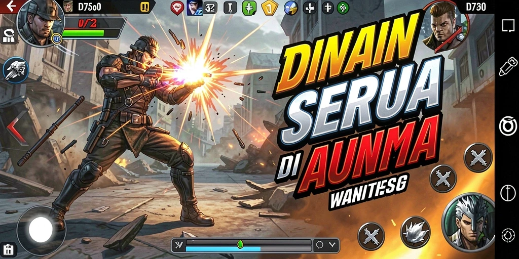 Tampilan menarik dari gameplay D73 yang menegangkan.