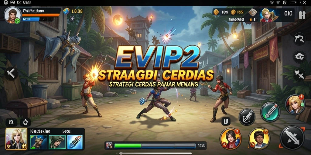 Tampilan menarik dari gameplay EVIP2 dalam strategi pertempuran.