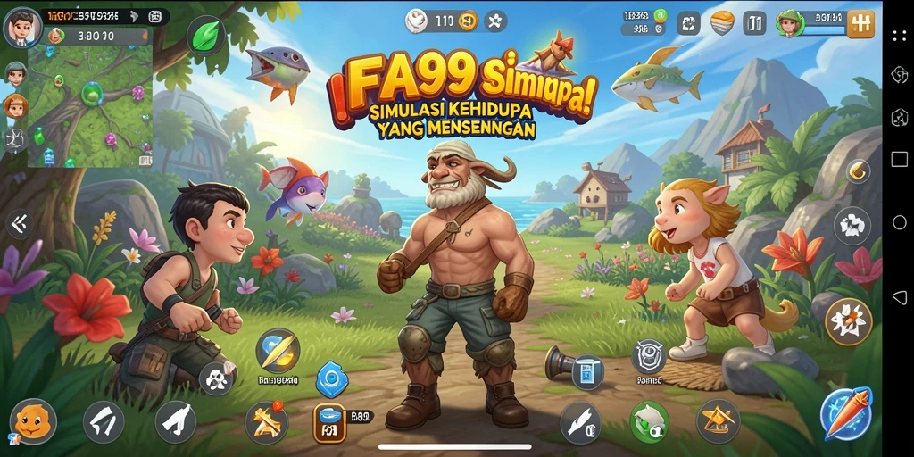 Tangkapan layar menampilkan gameplay interaktif dan grafis menarik dari FA99.