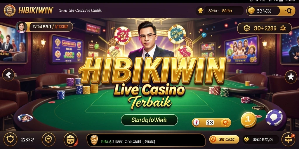 Tampilan gameplay menarik dari HIBIKIWIN yang menawarkan Live Casino.