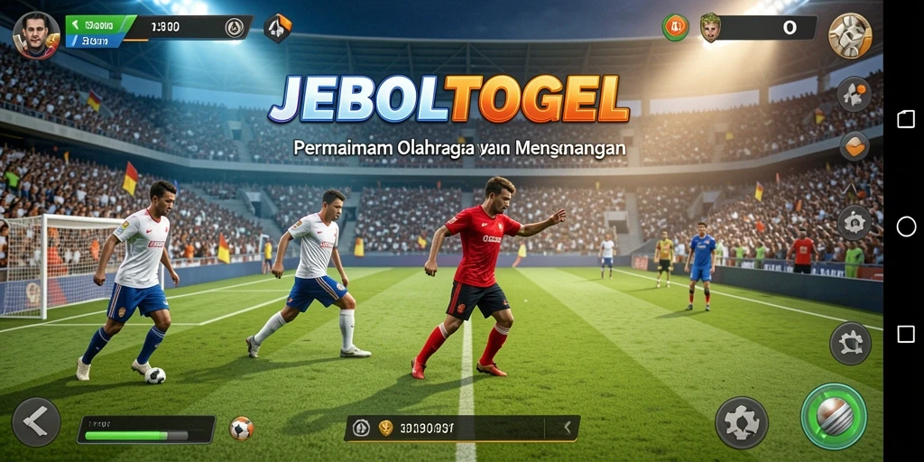 Tangkapan layar utama JEBOLTOGEL menampilkan aksi permainan olahraga yang seru.
