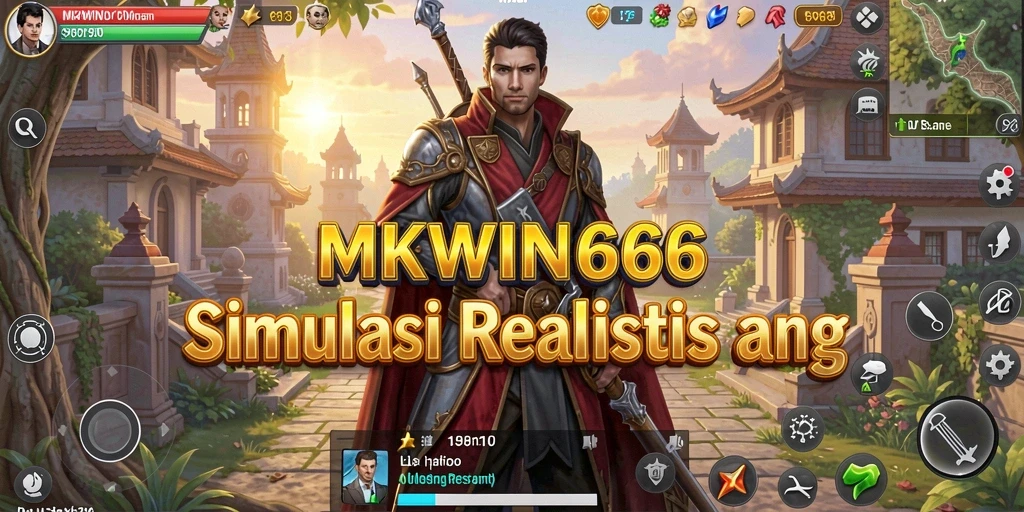 Screenshot MKWIN666 menunjukkan gameplay simulasi yang mendalam dan interaktif.