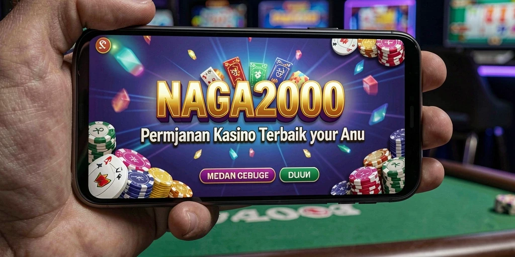 Tangkapan layar gameplay NAGA2000 menampilkan suasana kasino yang menarik.