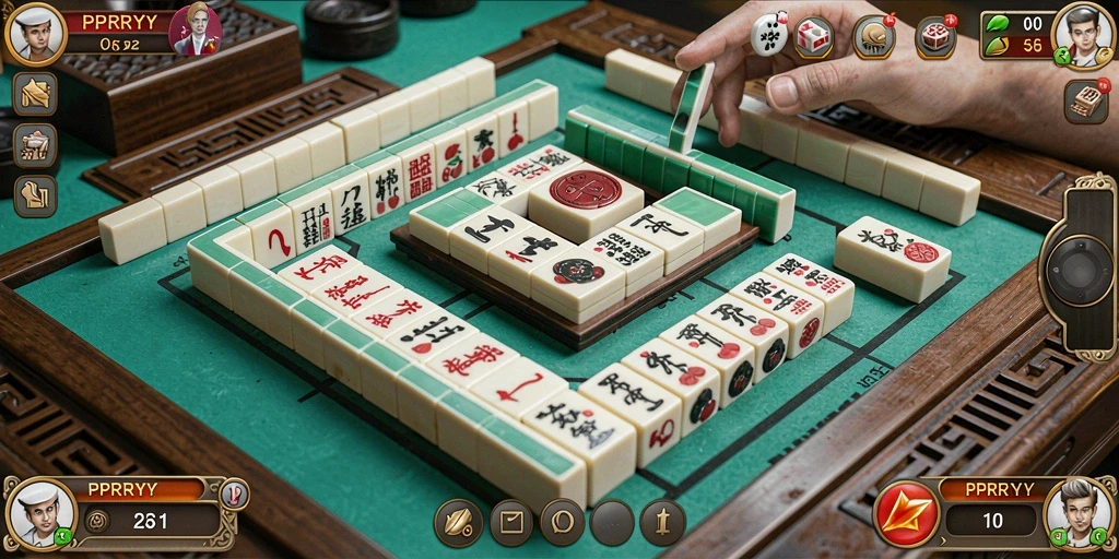 Tampilan gameplay menyenangkan di PPRRYY, cocok untuk penggemar Mahjong.