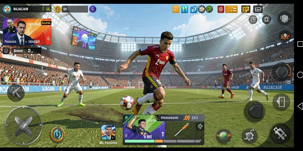 Tampilan gameplay RAJACAIR yang seru dalam olahraga kompetitif.