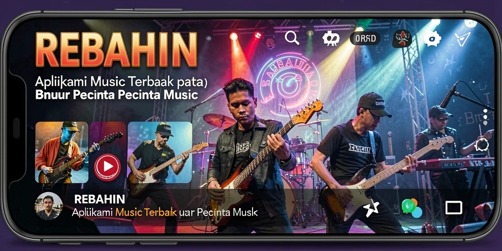Tampilan antarmuka REBAHIN yang menarik dan mudah digunakan.