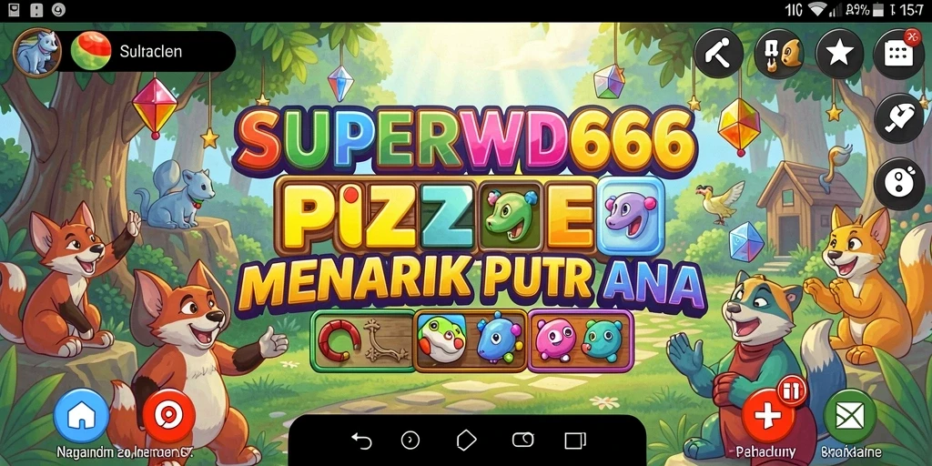 Screenshot gameplay SUPERWD666 dengan tantangan seru di level Puzzle.